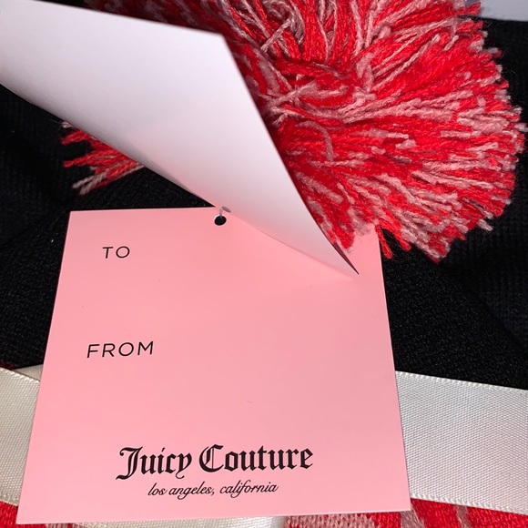 JUICY COUTURE Pom Hat Toque and Scarf Gift Set in box - Picture 6 of 10